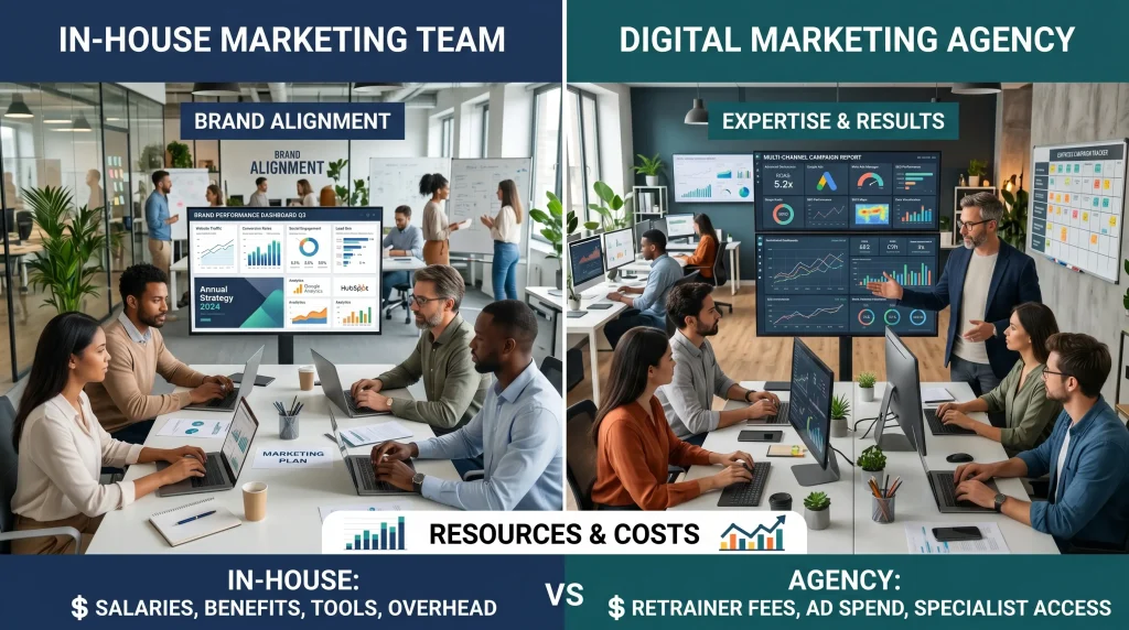 In- House Team vs Digital Marketing Agency