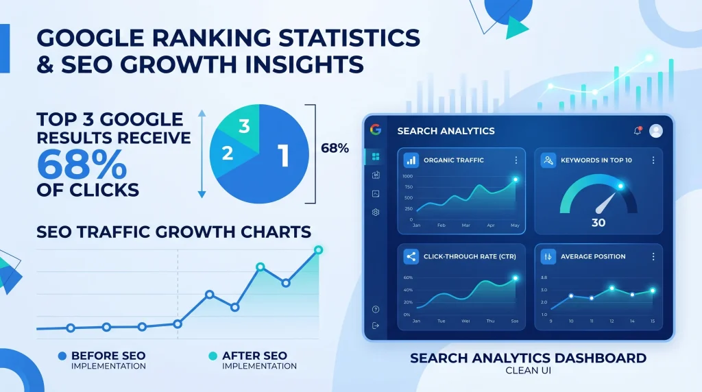 Google Ranking Statistics & SEO Growth Insights